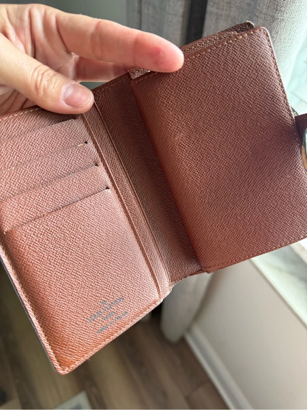 Authentic Louis Vuitton Monogram Canvas Card & kisslock Key Holder wallet